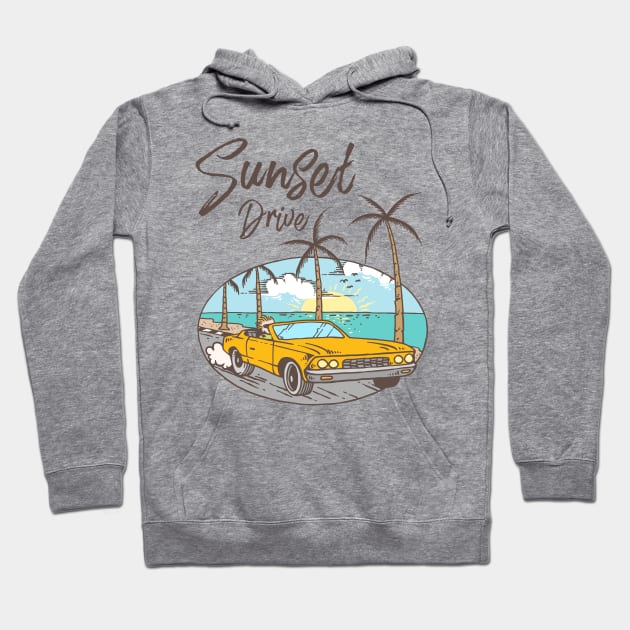 Sunset Drive Hoodie by evergreen_brand